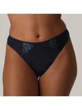 Prima Donna Deauville Velvet Blue Thong